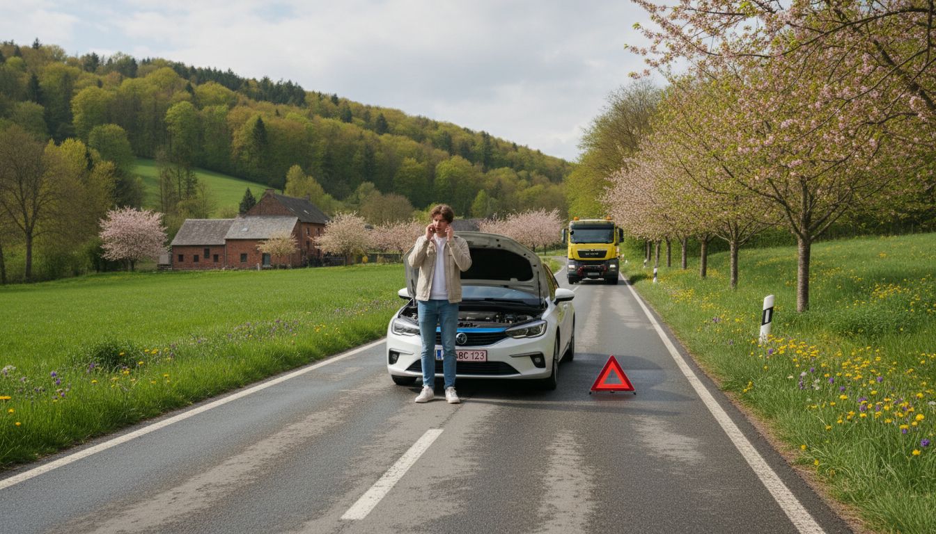 Homme appelant pour un dépann