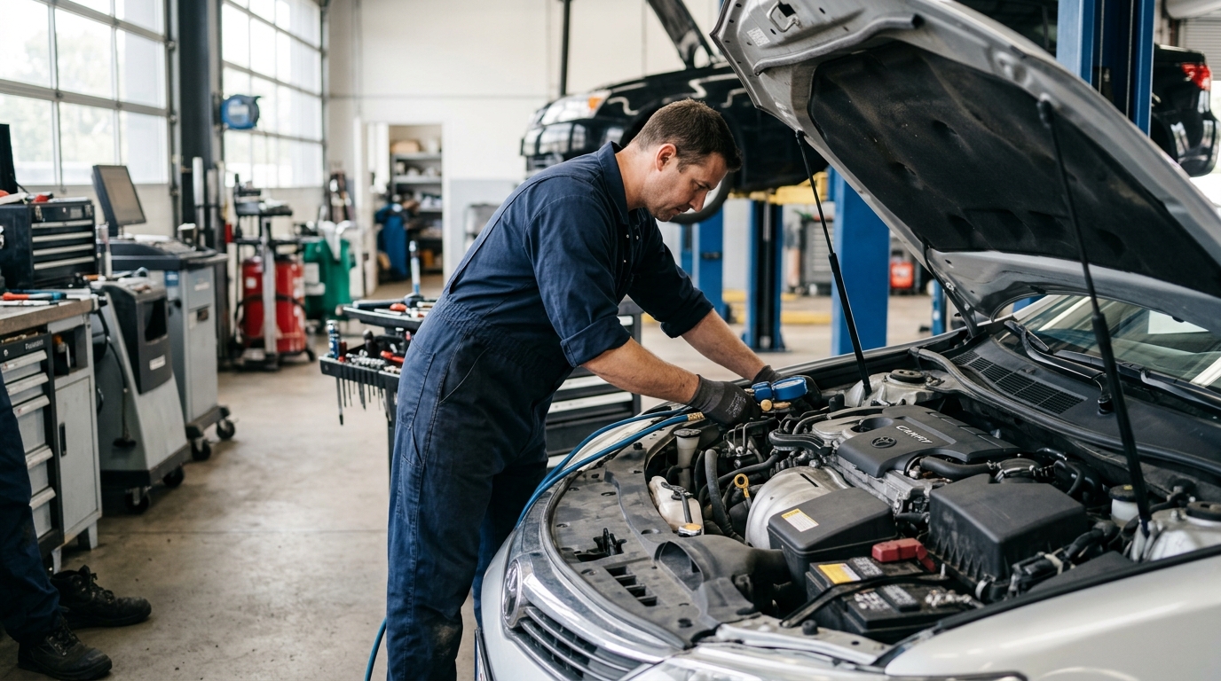 Service professionnel de changement de la climatisation de sa voiture à Bruxelles.